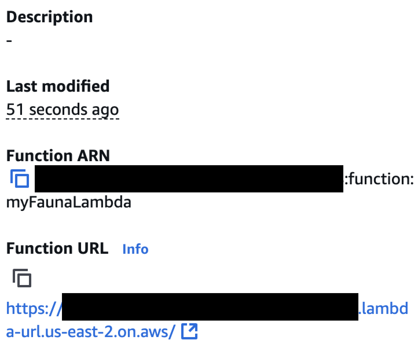 Lambda function URL